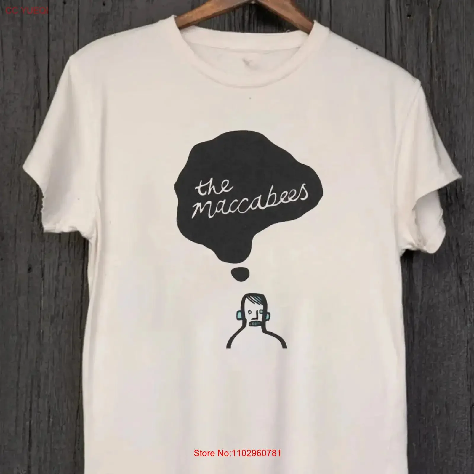 T-shirt blanc en coton The Maccabees Album Sampler, tailles S à 5XL, style vintage délavé, vêtement décontracté de créateur, idéal pour le quotidien