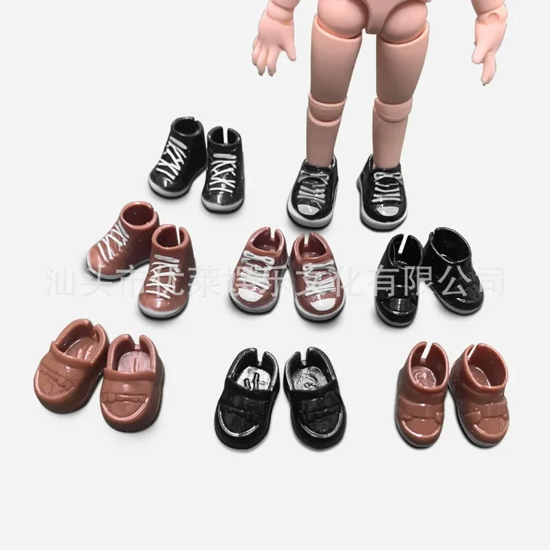 Doll Shoes Suitable for OB11 Plaything Plastic PVC High Top Shoes Sneaker Children's Toy Accessories