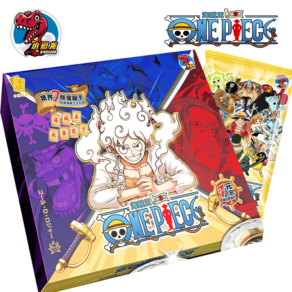 

Little Dinosaur One Piece Collection Cards Anime Luffy Hancock Ace Splashing Ink Cool Flash Character Card Children Gifts Toys