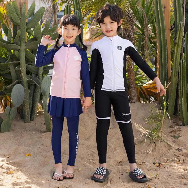 Boys/Girls Shirts+Shorts+Leggings - Long Sleeve UV Sun Protection Rash Guards, Outdoor Kids Toddler Rashguard Full Body Swimwear