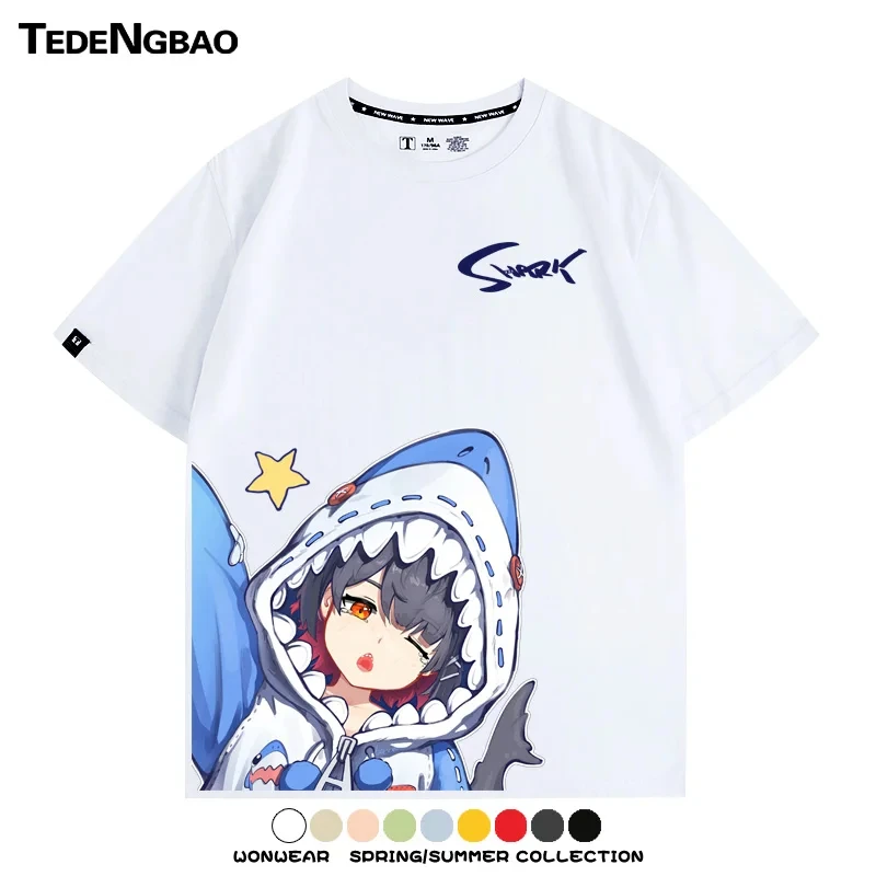 New Anime Zenless Zone Zero Game Ellen Joe Street Wear Summer T-shirt Unisex Cosplay Neutral Short sleeve T-shirt