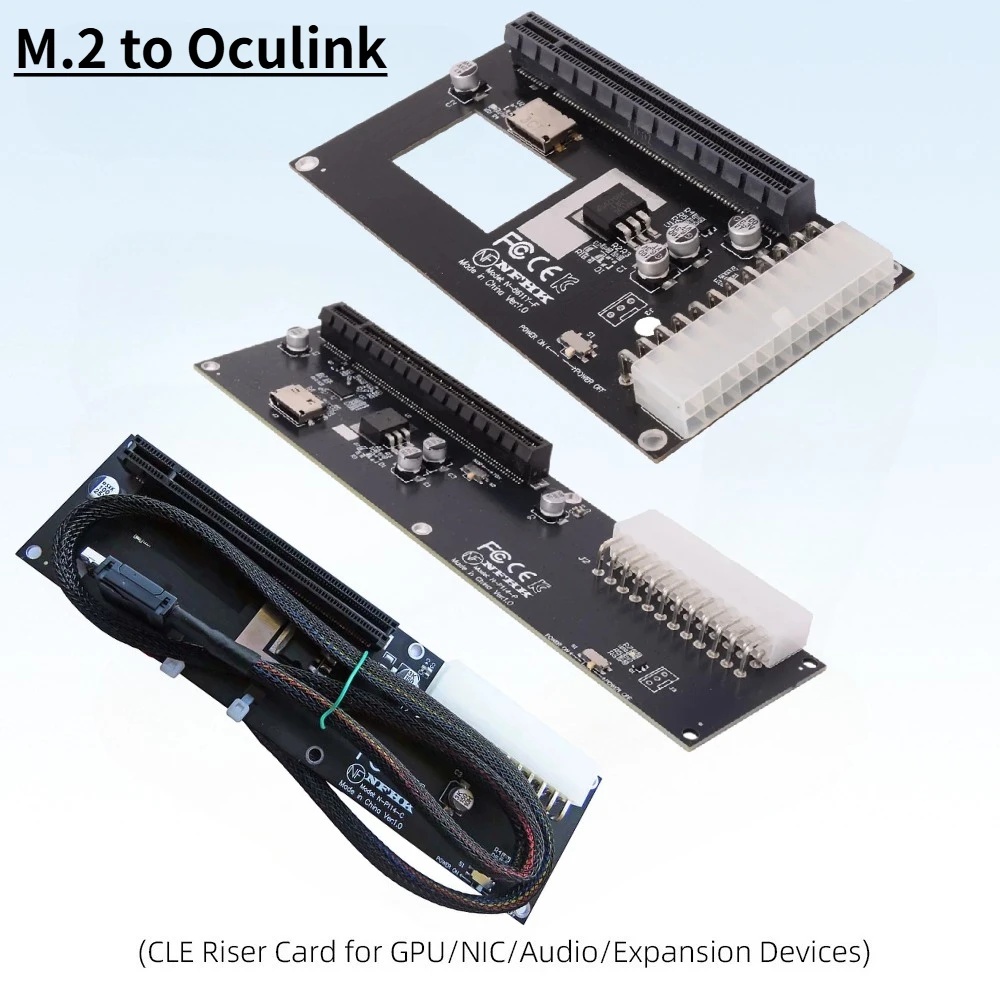 NVMe M.2 to Oculink SFF-8612 SFF-8611 Adapter Card PCI-E 16X 2230 M.2 M-Key Adapter For GPD WIN Max2 External Graphics Card EGPU