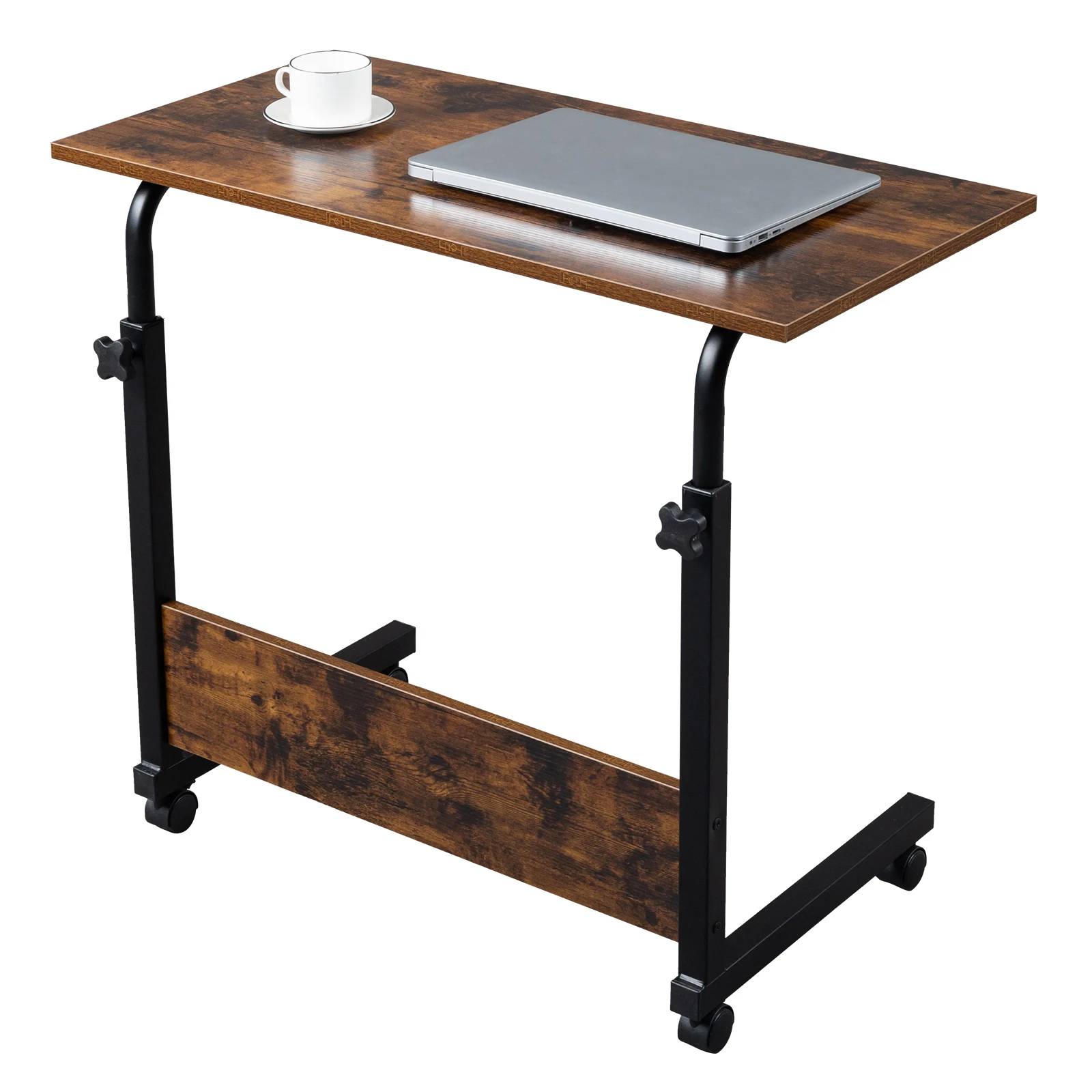 23373712Replace encoding--Rolling & Height adjustable P2 15MM Chipboard & Steel Side Table with Baffle