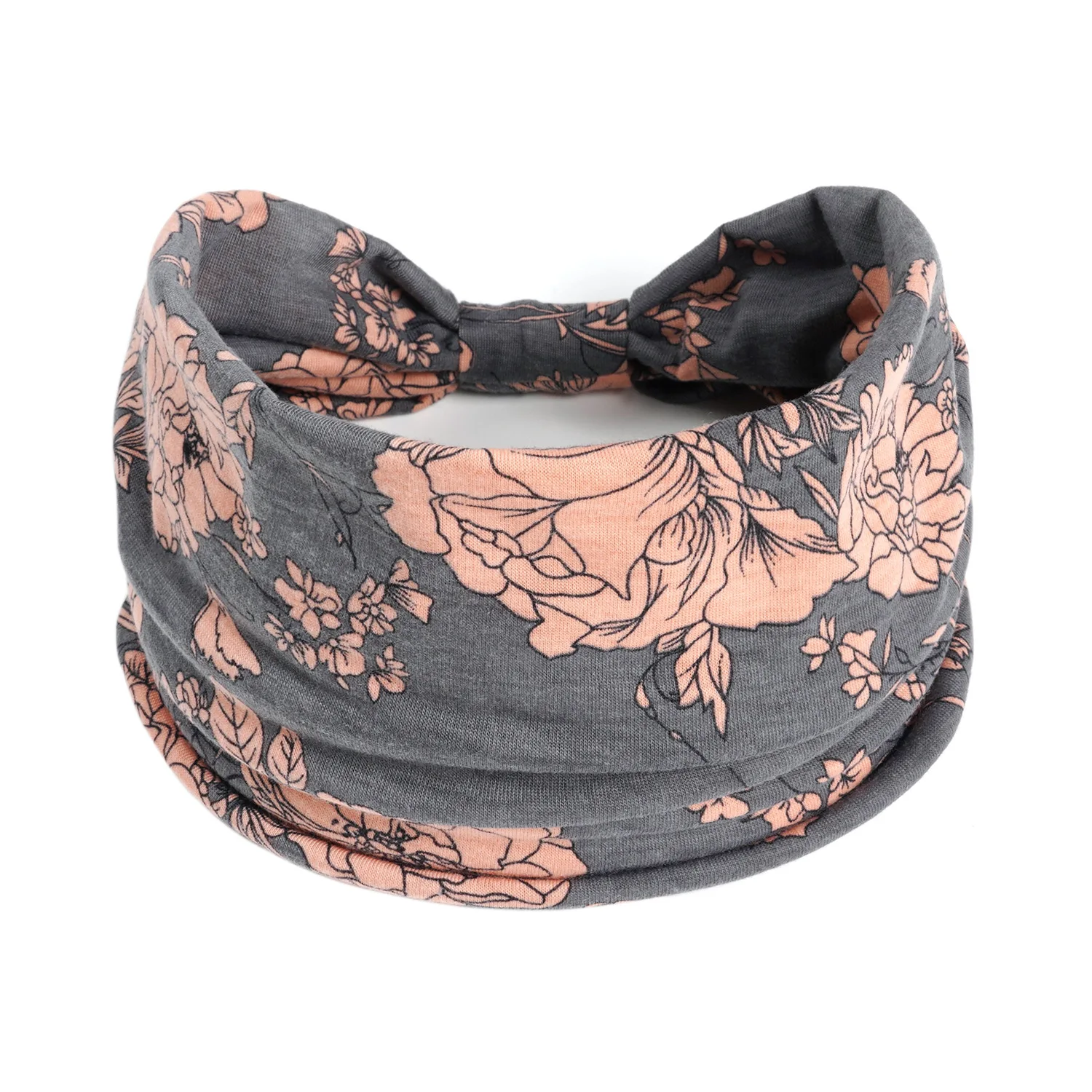 Fasce larghe Boho Bandana elastica antiscivolo sudore moda grandi fasce per capelli fasce per capelli copricapo sport, corsa, Yoga