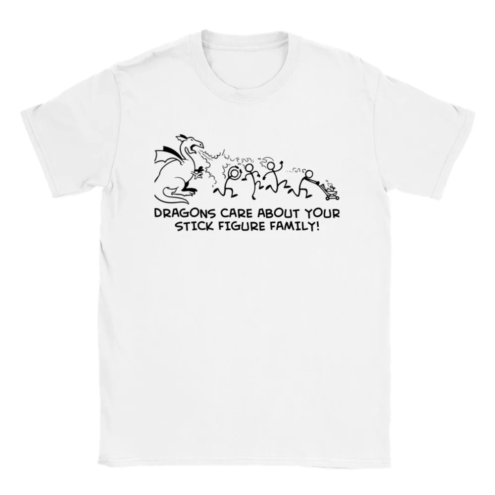 Dragons Care About Your Stick Figure Family T-shirt