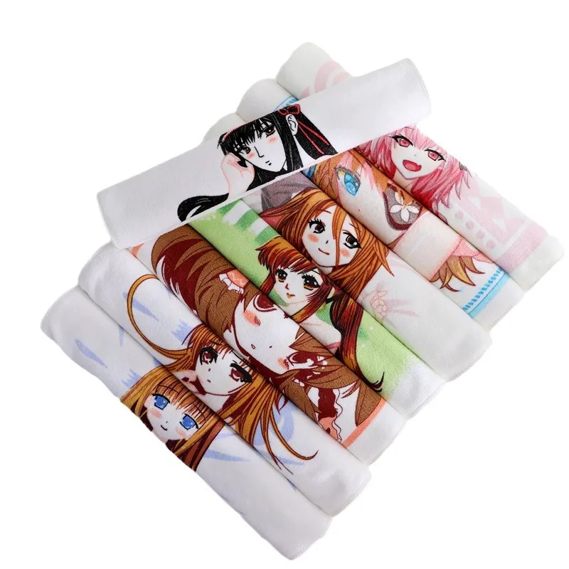 منشفة من الألياف الدقيقة لشخصية الرسوم المتحركة بتصميم حساس للحرارة - منشفة حمام سميكة للغاية وسريعة الجفاف، هدية مثالية لمحبي التنكرية