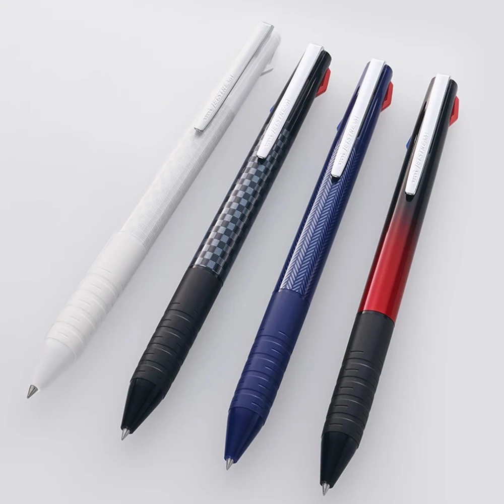Japanese Stationery UNI JETSTREAM Three-color Ballpoint Pen SXE3-JSS Super Smooth Gel Pen Multifunctional Pen Office Supplies