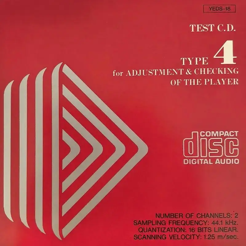 YEDS-18 TEST CD.TYPE 4 ,for ADJUSTMENT & CHECKING OF THE PLAYER