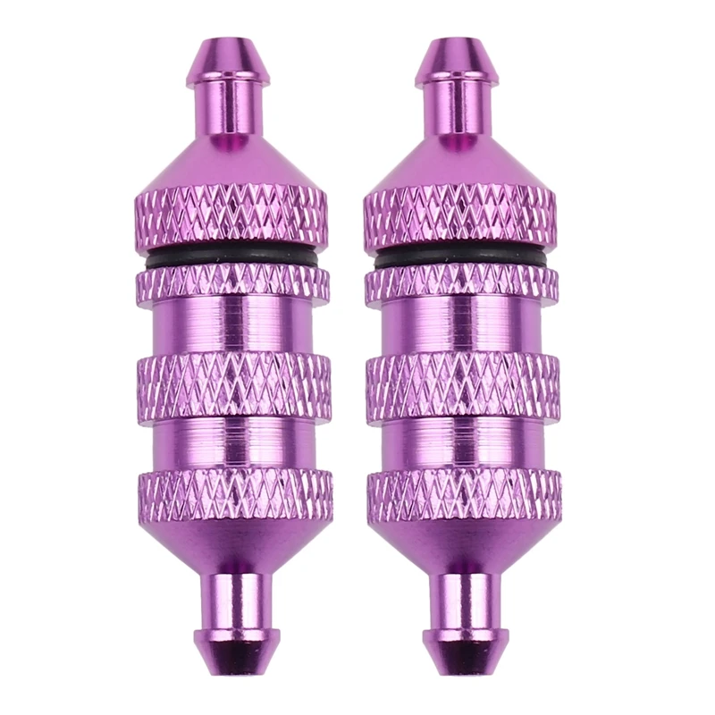 

2X 1/8 1/10 RC Model Car Spare Parts Fuel Filter Nitro For HSP 02156 94122 94188,Purple