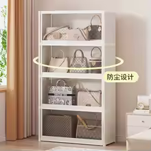 Dustproof Storage Cabinet Multi-layer Large Capacity Multifunctional Storage Shelf with With Clear Flip Door for Bags Toys Books - AliExpress 15