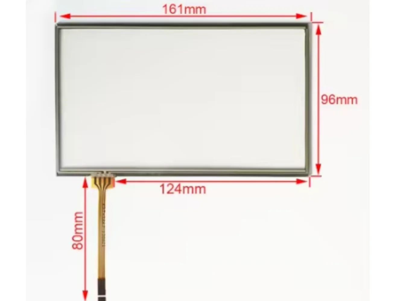 

10pcs/lot For MMC 2190 7inch 4 line touch screen panel 161mm*96mm Touch Sensor KDT-3862 for MMC2190