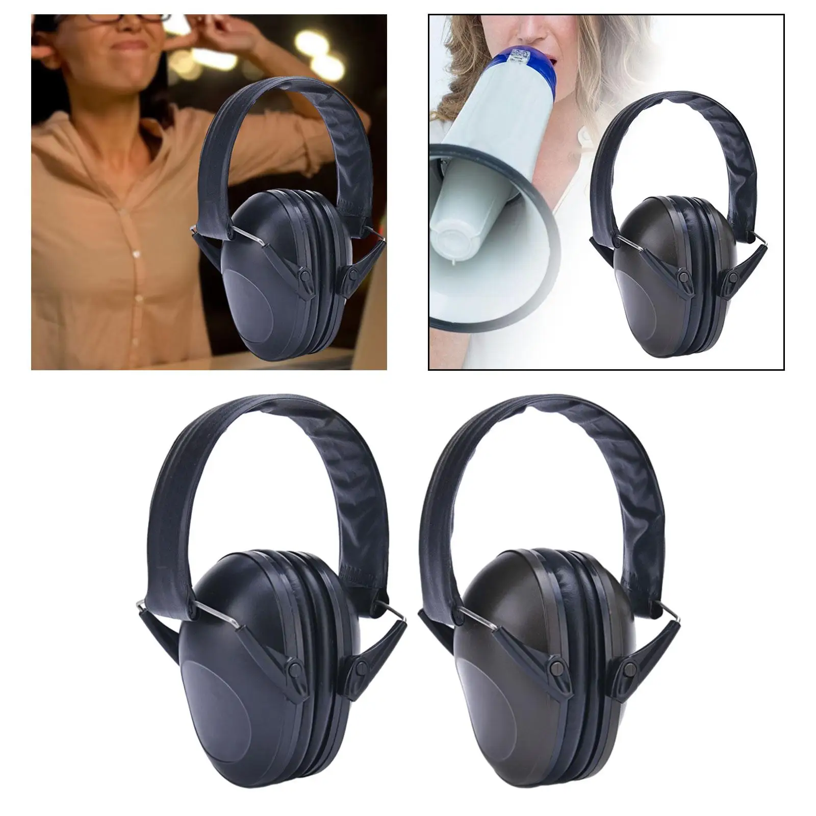 Imagem -06 - Ouvido Proteção Redução de Ruído Macio Portátil Confortável Protetor Earmuffs para Concertos Cortar Jogos Viajar Dormir