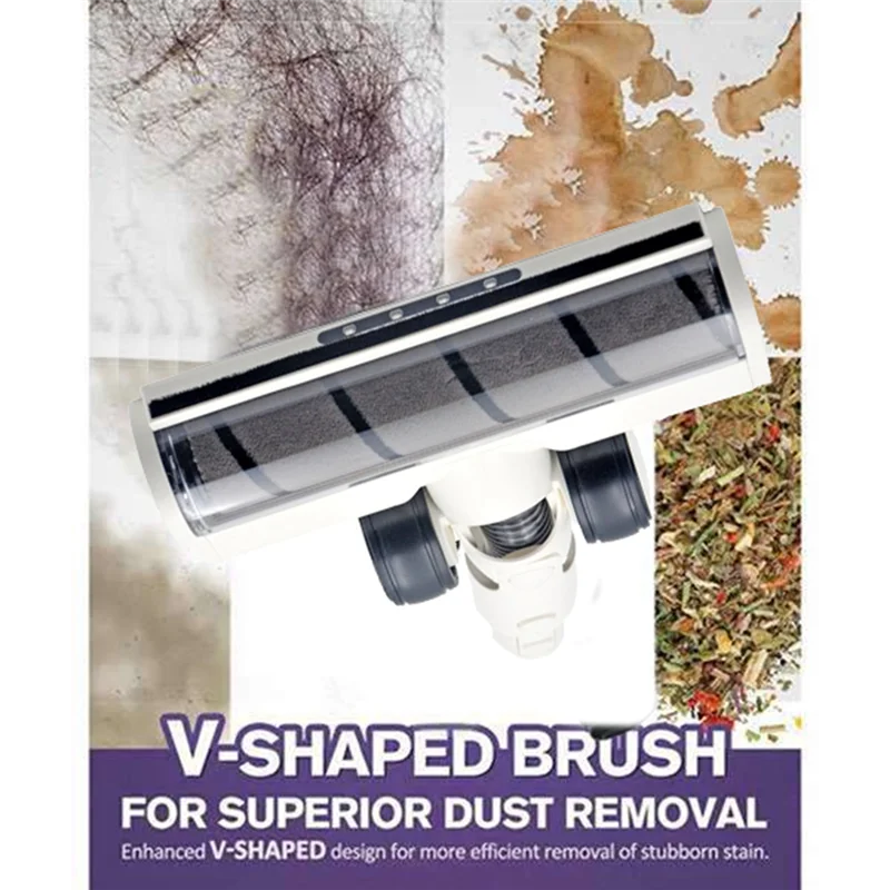 

A66Z For Dreame R10 R20 R30 V6 V8 V11 V12 Handheld Vacuum Cleaner Accessories Electric Floor Brush With LED Light