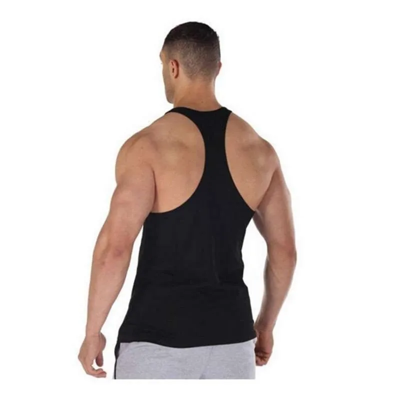 2020 Summer Plus Size Men Clothing Tank Tops Black White Gray Singlets Sleeveless Fitness Men Vest Casual Bodybuilding Vest New