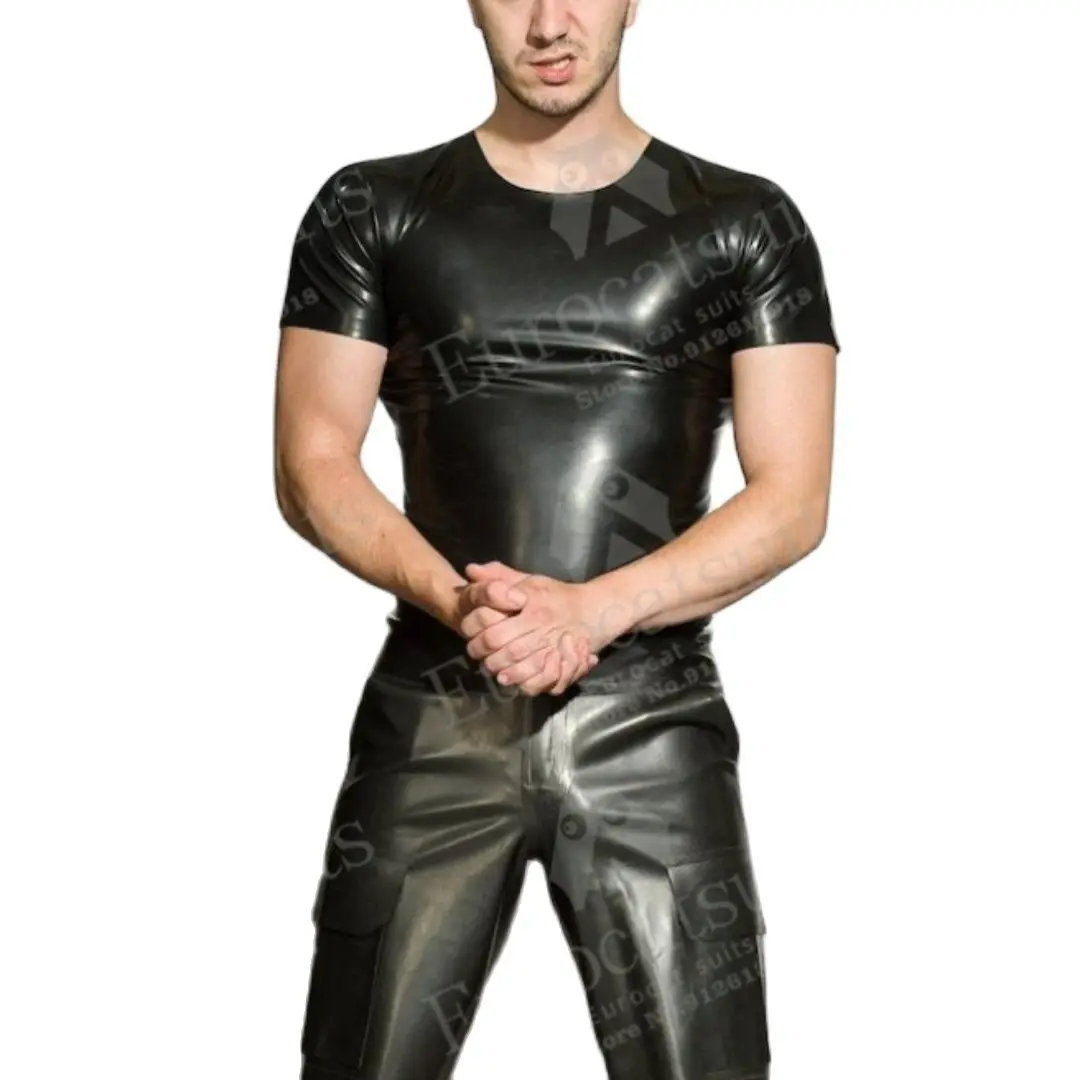 latex men fetish catsuit sexy bodysuits cosplayfetish wear stripper outfit fetish costume underwear Latex Shorts men