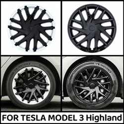 4PCS HubCap New Model 3 Highland 2024 18 Inch Performance Wheel Cap Full Rim Cover For Tesla Replacement Automobile Accessories