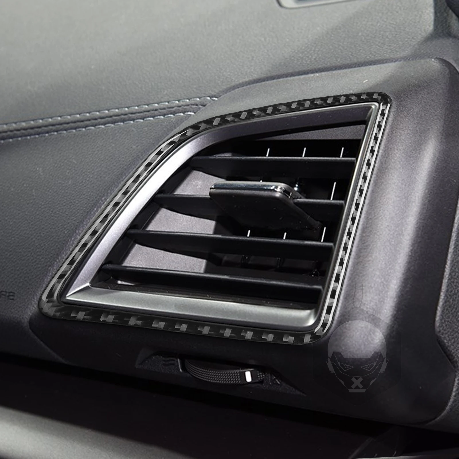 Carbon Fiber Sides Air Vent Outlet Cover Trim Sticker For Subaru Impreza 2017—2022 Crosstrek 2018—2022 Interior Car Accessories