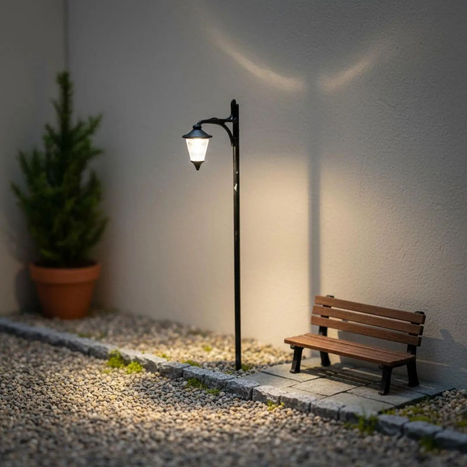 Miniature Street Light European Design Model Scene Street Light Pre-Wired