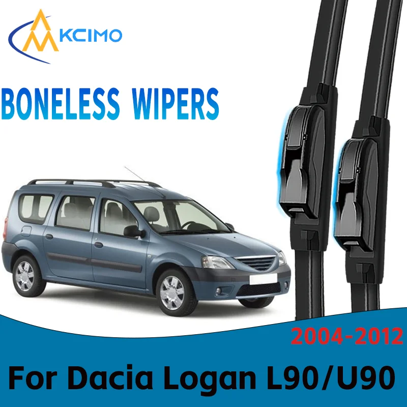 

Durable Windshield Wipers Direct Replacement for Dacia Logan L90/U90/F90 2004-2012 Easy to Install Set of Front Wiper Blades