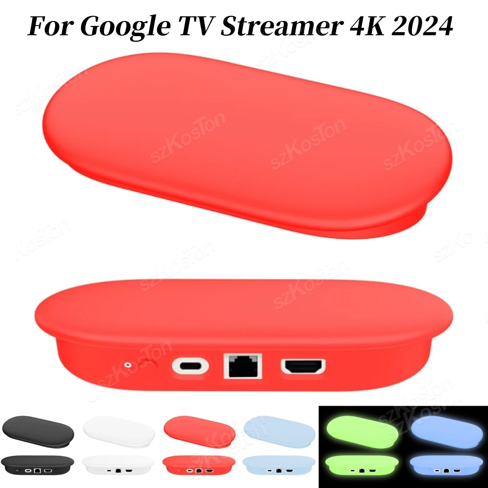 Silikon-Schutzhülle, stoßfeste Schutzhülle, Anti-Drop, weiche Silikonhülle für Google TV Streamer 4K 2024 Konsole