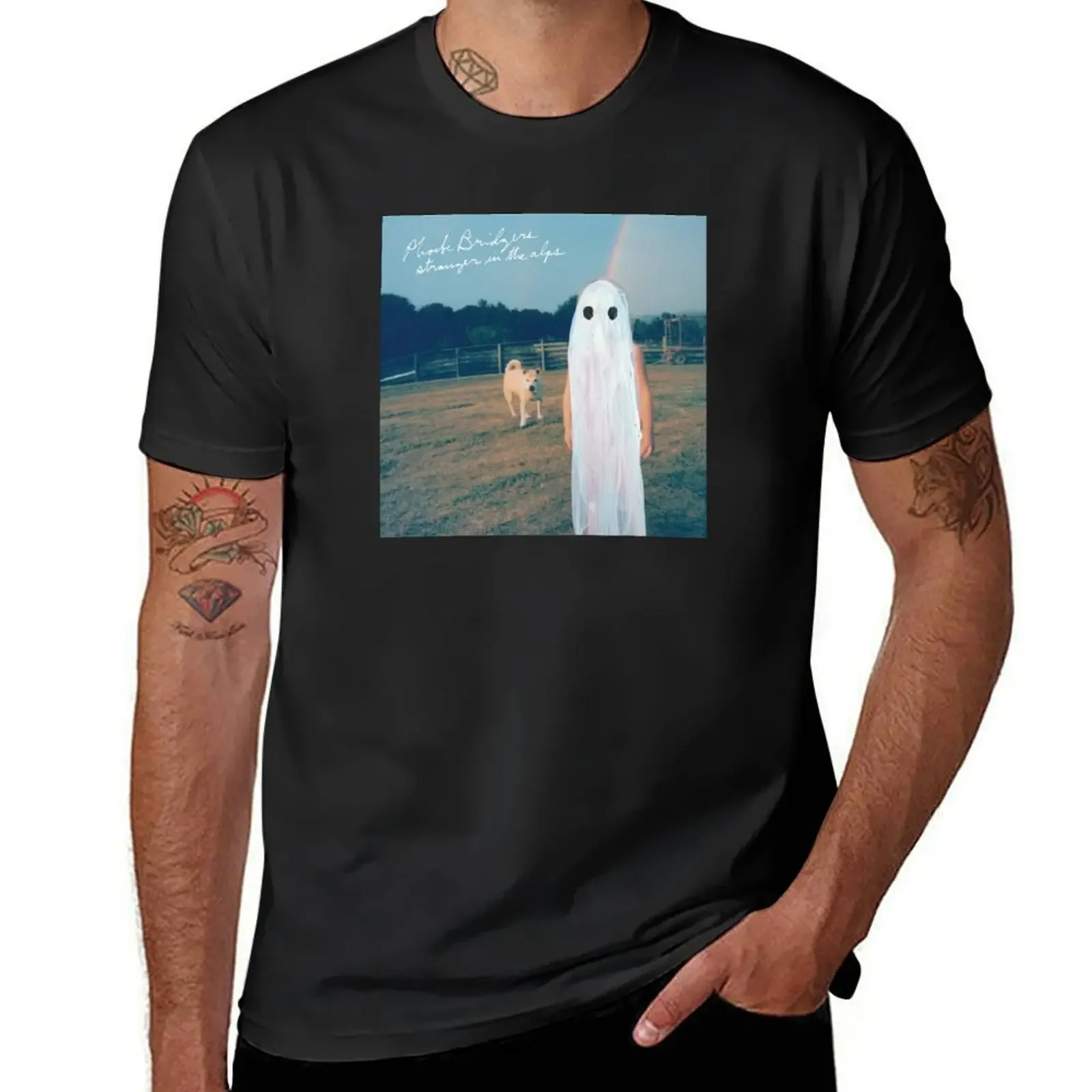 Phoebe Bridgers Vreemdeling In De Alpen Albumhoes T-Shirt Customized Oversized T-Shirt Effen Witte T-Shirts Heren