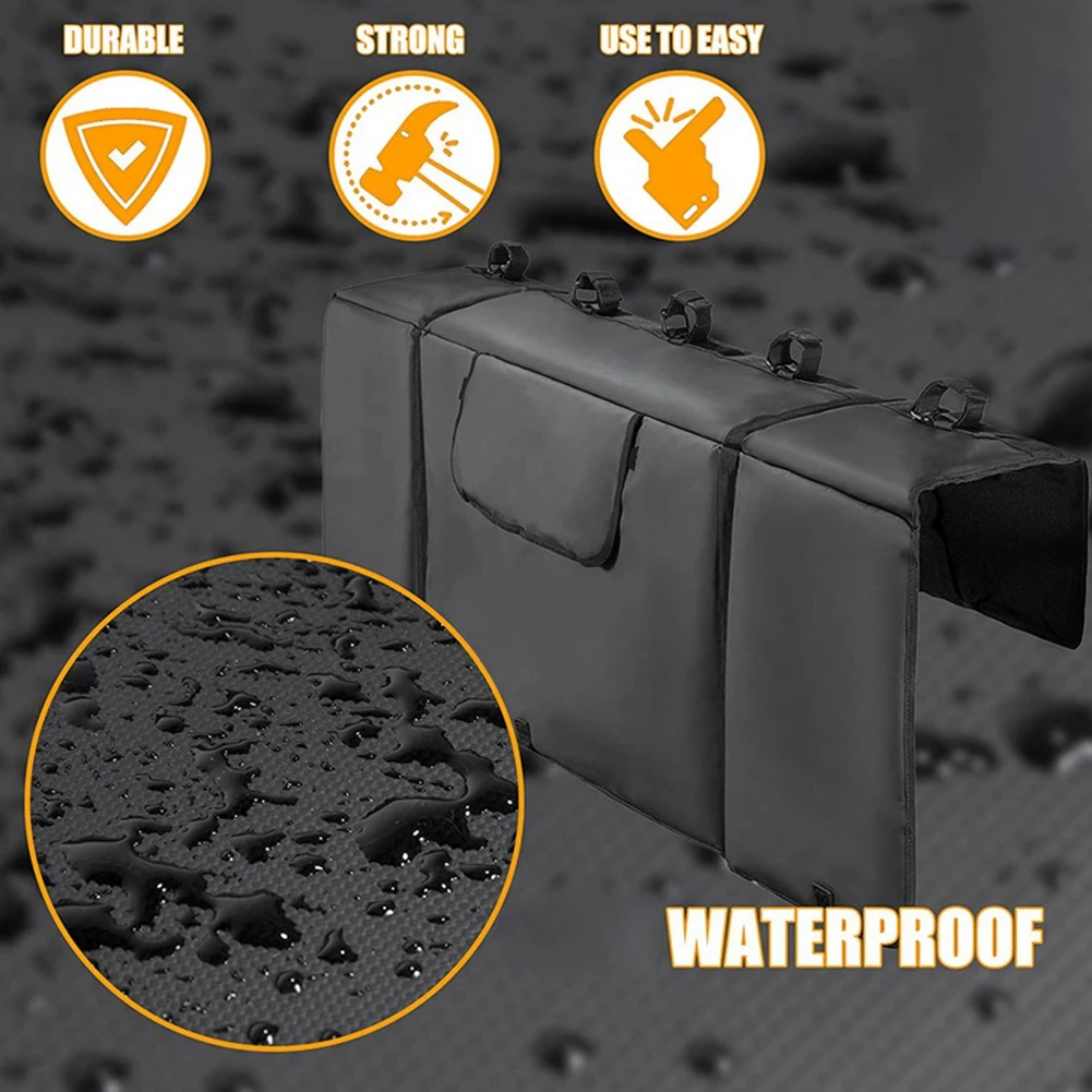 

(AD10) Tailgate Pad for Mountain Bike with Bike Fixing Straps Truck Protection Tailgate Pad Carries Up to 5 Bikes