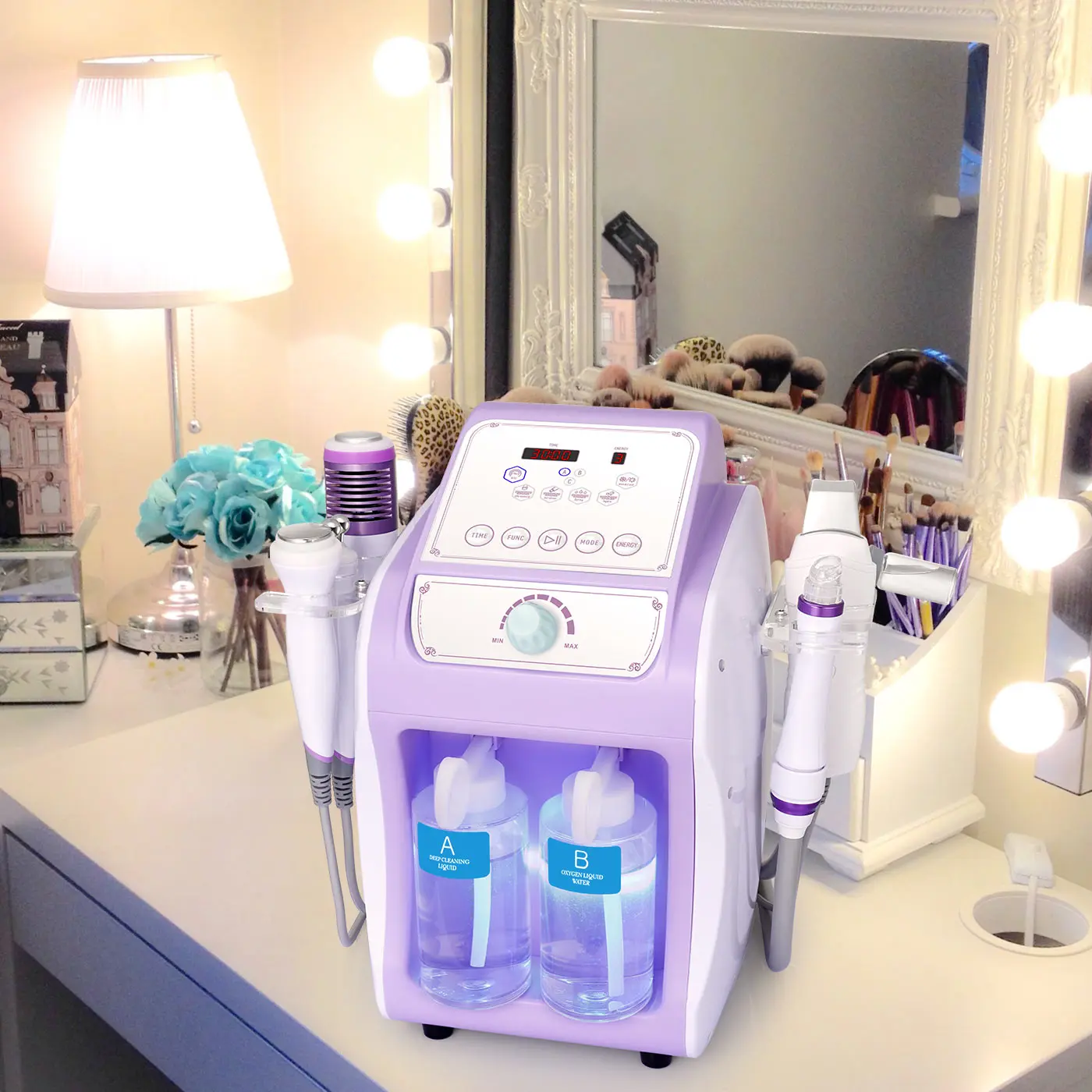Professional Hydro Water Oxygen Machine Jet Peel Oxy Spray Facial Machine Face Cleaning Lifting Dermabrasion Skin Care Beauty