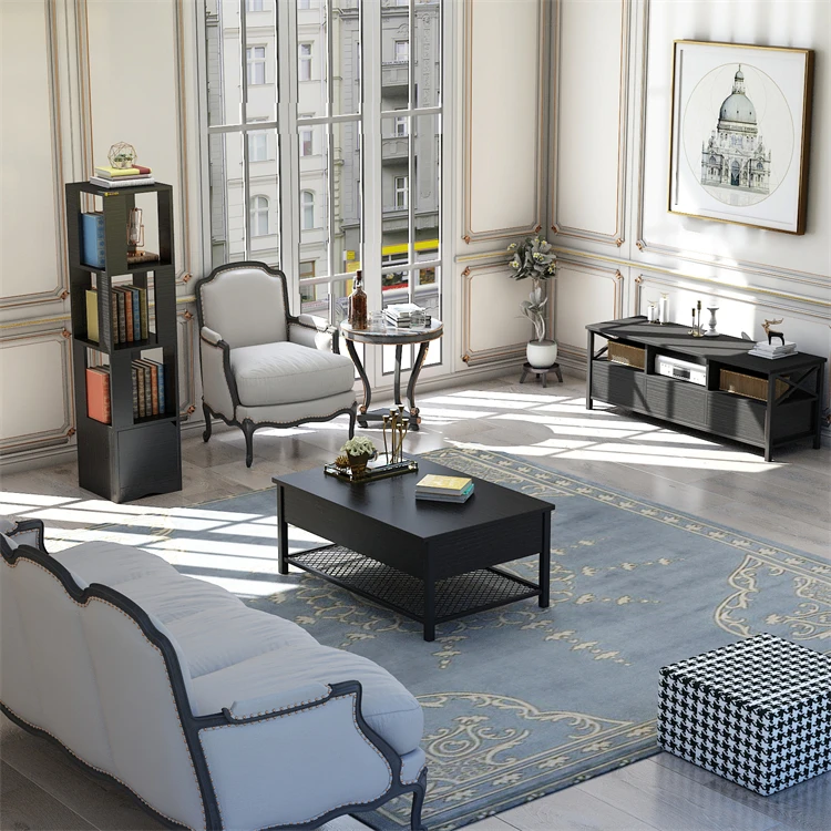 DuBoYQ SELAMANYA Rak Buku Kayu Rak Buku Rak Sudut Rak Penyimpanan Rak Buku Perabot Ruang Keluarga