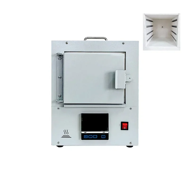 Laboratory Small Electric Furnace Dental Burnout Furnace 2KW Enclosed Ceramic Fiber Muffle Furnace Laboratory 1100℃