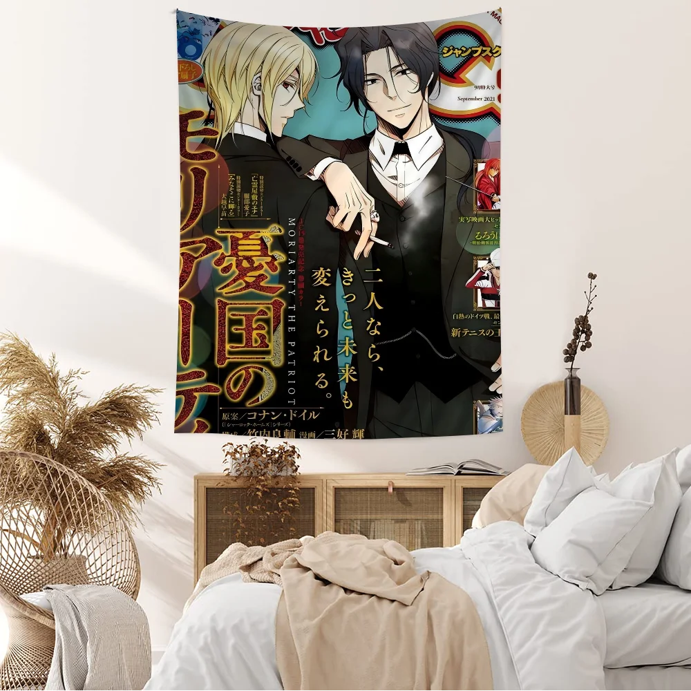 Anime Moriarty The Patriot Hanging Bohemian Tapestry Japanese Wall Tapestry Anime Kawaii Room Decor