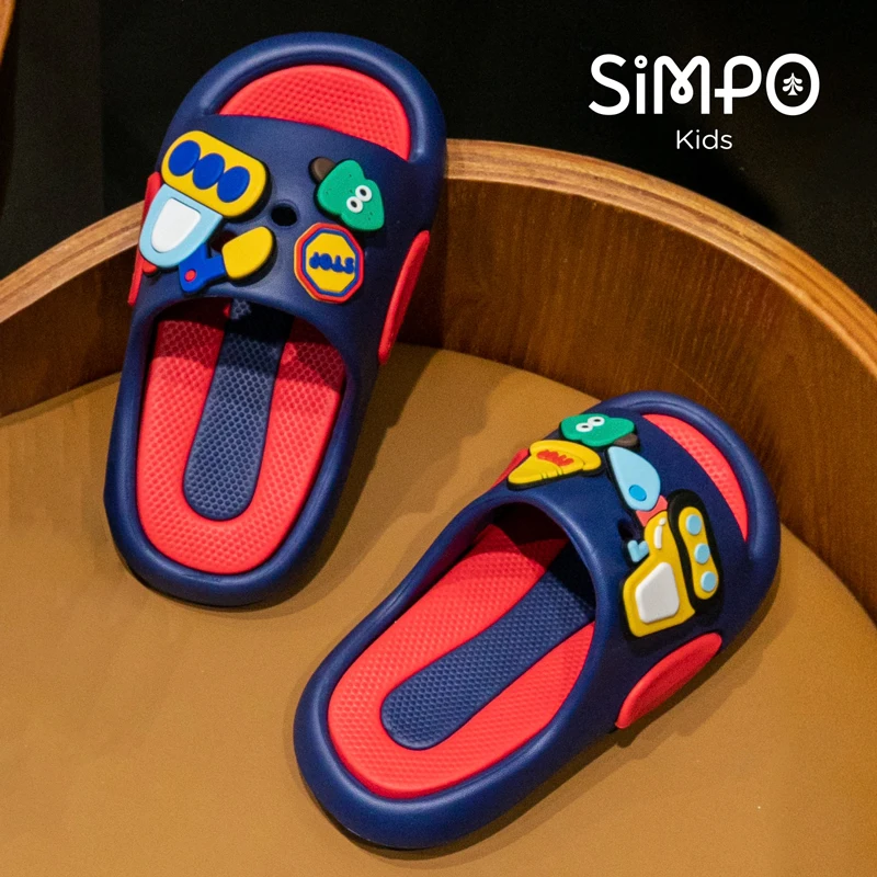 الأولاد حفارة طفل الشرائح لينة وحيد شباشب حمام عدم الانزلاق إيفا صنادل أطفال الفتيان والفتيات النعال الأحذية