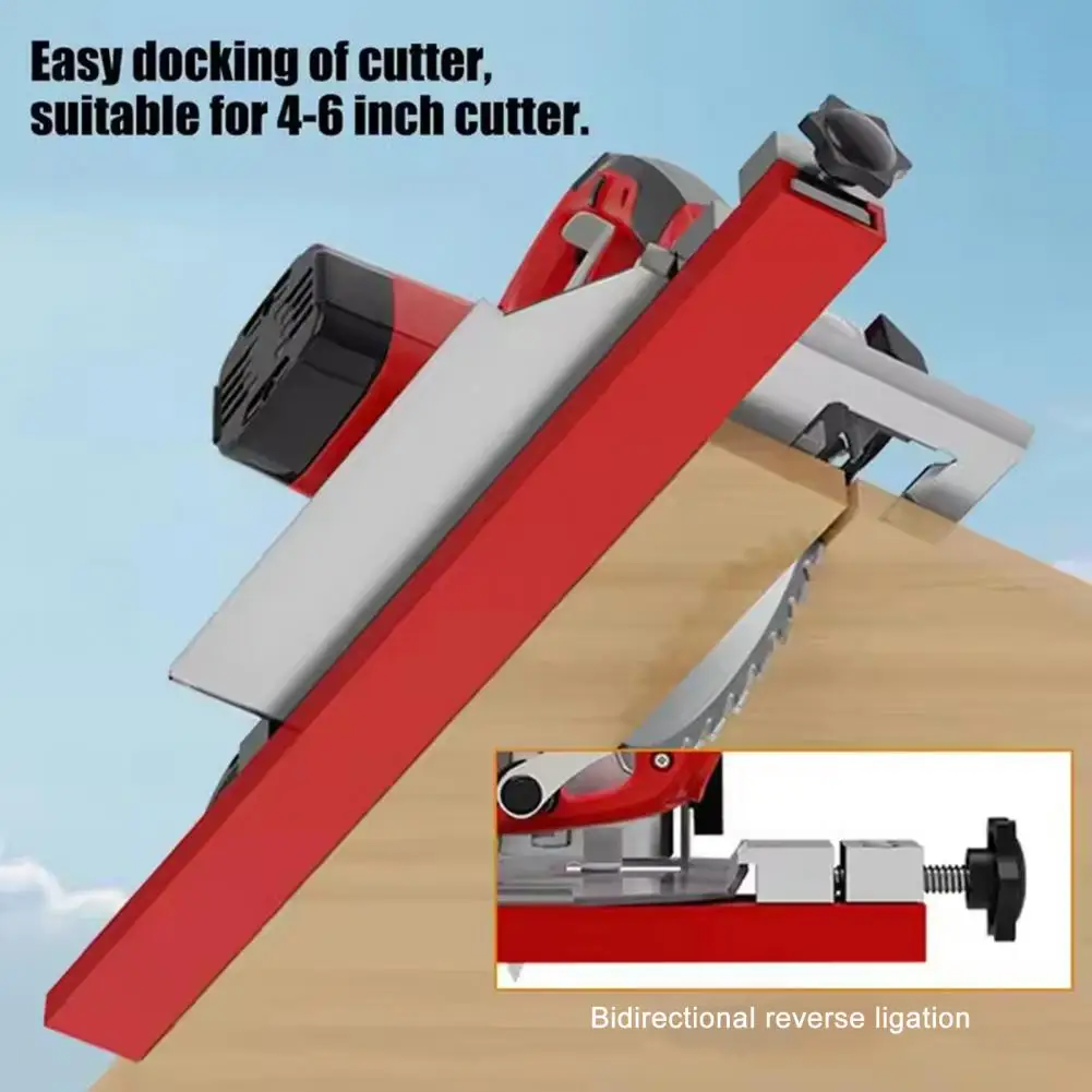 Circular Saw Rail Adjustable Cutting Machine Base Guide Precision Saw Guide Clamp Circular Saw Milling Positioning for Accurate