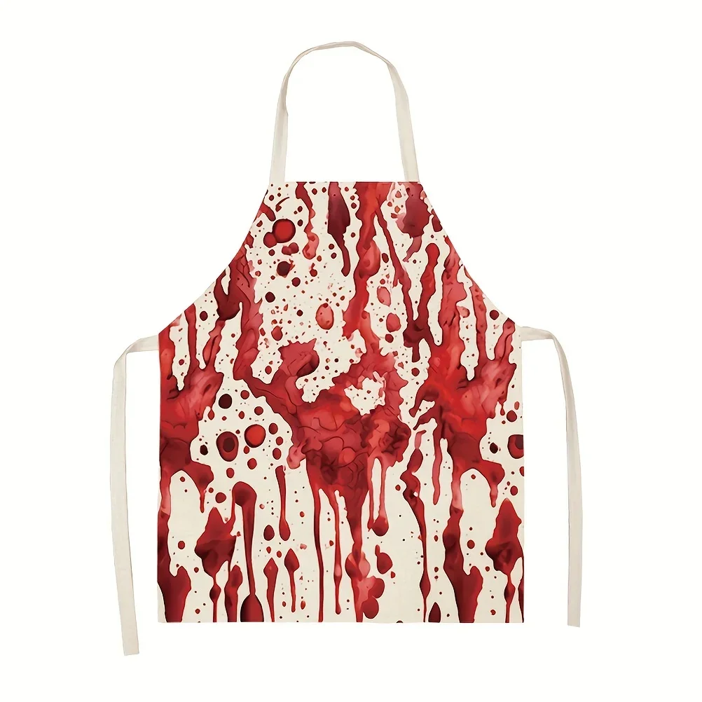 Halloween Themed Bloody Butcher Cosplay Apron Women\'s Home Cleaning Home Cooking Cooking Baking Apron Adult Children\'s Bib