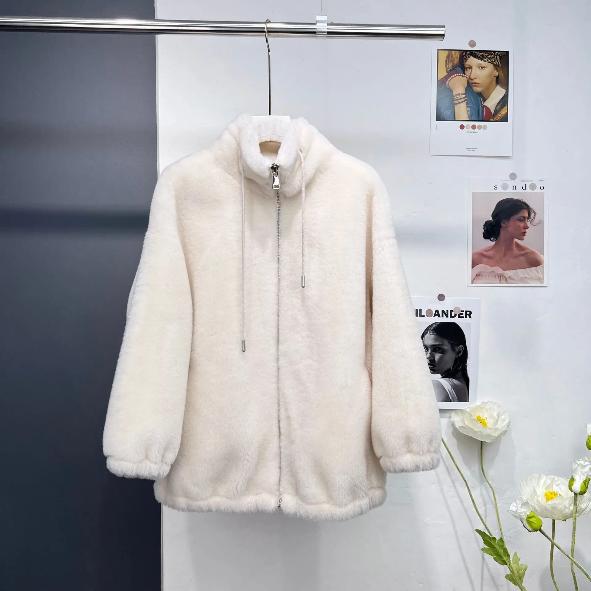 Autumn and Winter New Lamb Wool Sweater Wool Grain Fur Coat Women's Sheep Fleece Cut Korean Version Fashion 2023