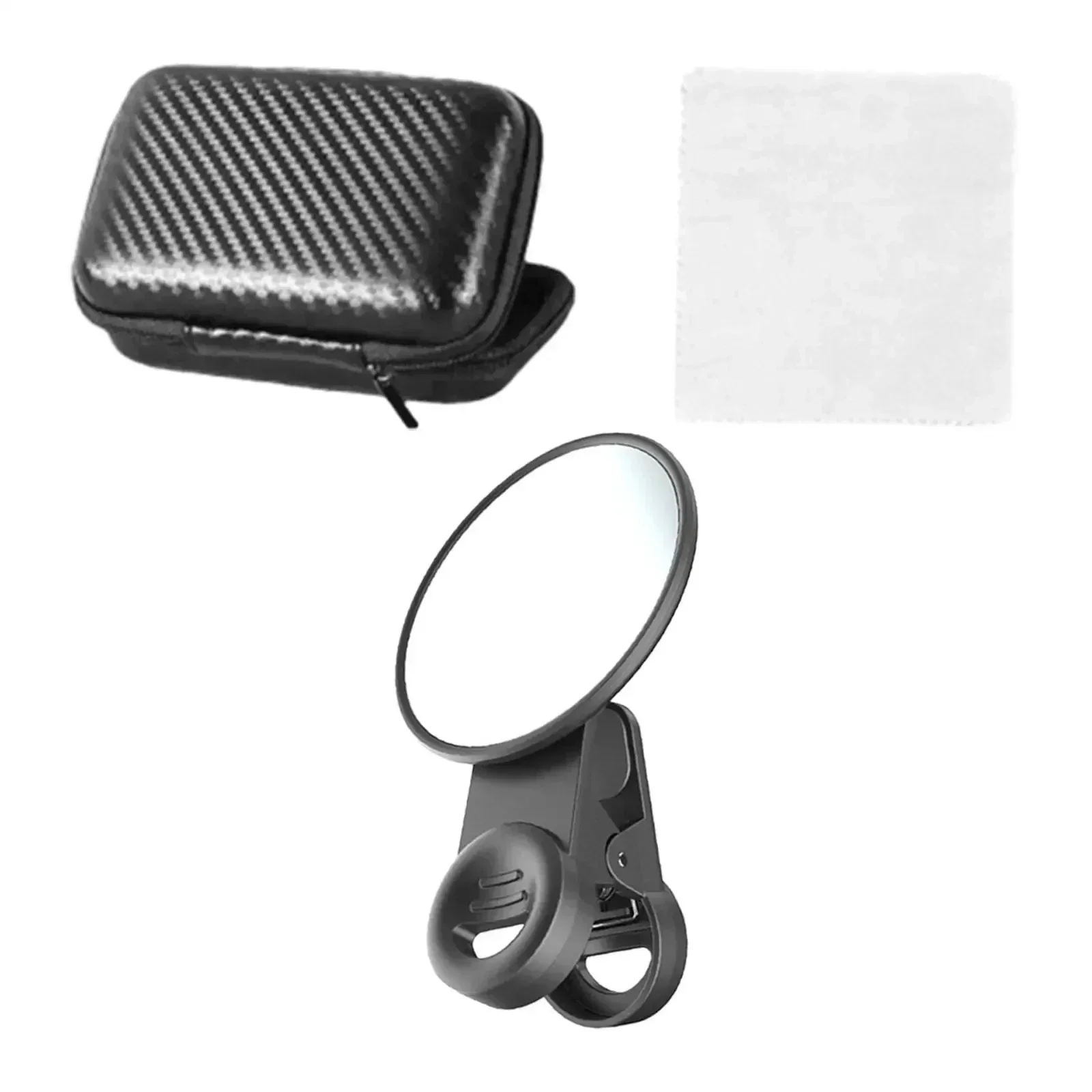 Smartphone Mirror Reflection Clip Kit Portable Mobile Phone Camera Mirror Clip with Storage Bag Phone Rear Selfie Mirrors