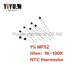 10PCS NEW 1％ MF52 1K-100K NTC thermistor 1K 2K 2.7K 3K 3.3K 4.7K 5K 10K 50K 100K