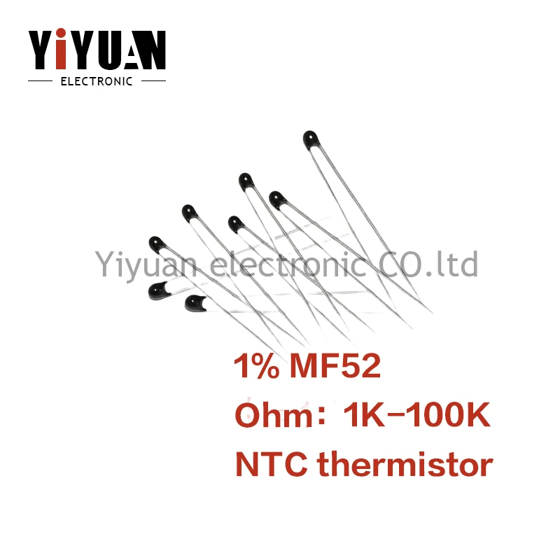 10PCS NEW 1％ MF52 1K-100K NTC thermistor 1K 2K 2.7K 3K 3.3K 4.7K 5K 10K 50K 100K