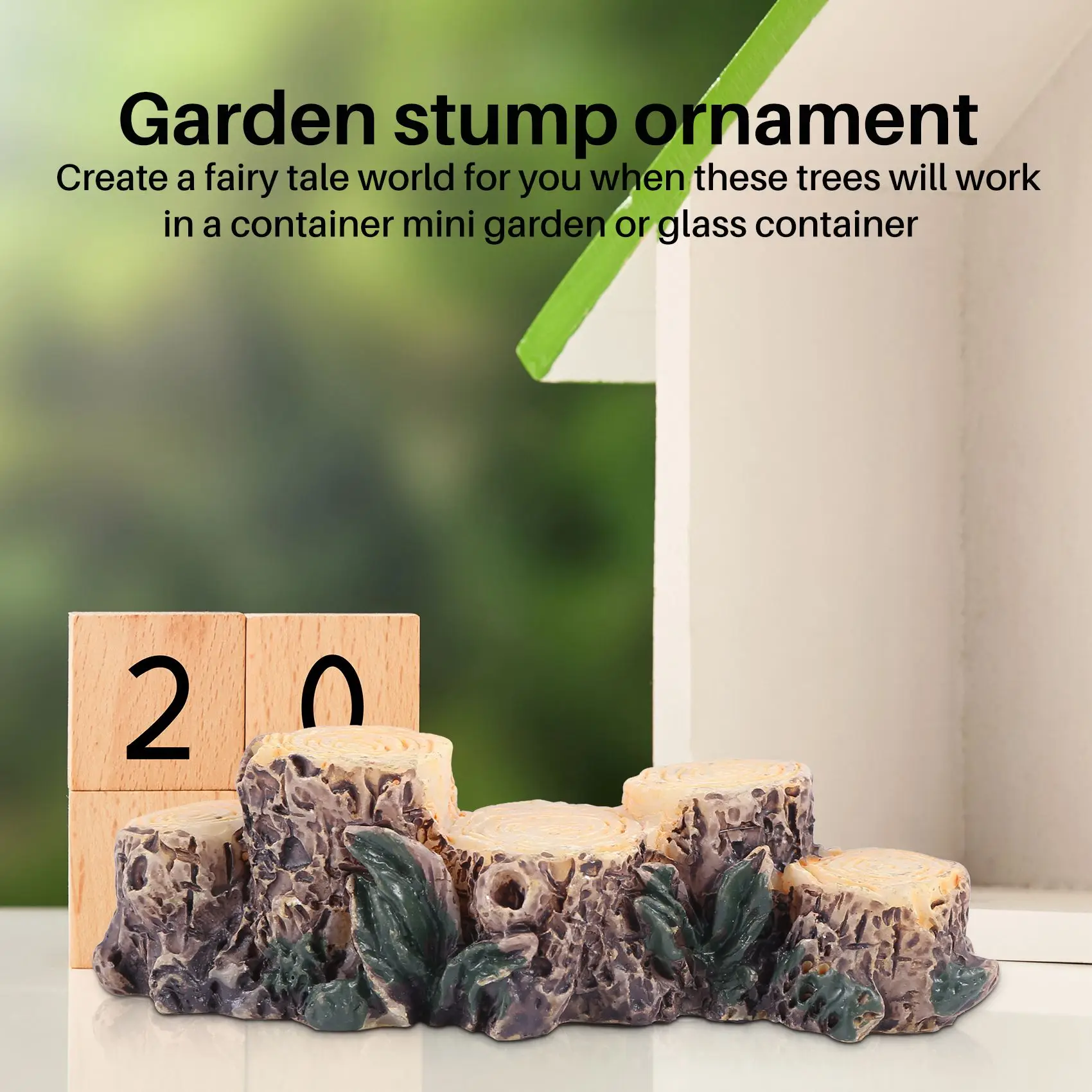 Best Miniature Fairy Garden Tree Stump Bridge Ornament Dollhouse Plant Pot Figurine DIY Outdoor Decor Home Decoration