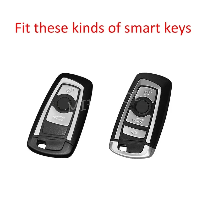 Black Transparent Key Fob Case Cover Holder Keychain For BMW F20 F21 F22 F30 F31 F34 F10 F11 F07 F01 F25 F32 F36 F26 F06 F12