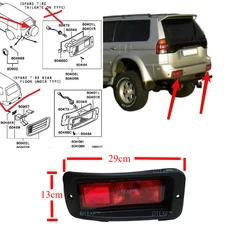 Lámpara de parachoques trasero con bombilla para Pajero Sport K90 MR465017, luz antiniebla trasera para Montero Sport, luces traseras para Nativa L o R, 1 unidad