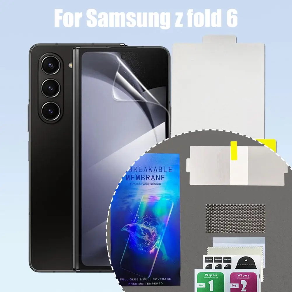 Mobile Phone Protective Film Soft TPU Film For Samsung Z Fold 6 Internal Inner Outer Hinge Sticker Full Body Screen Protector