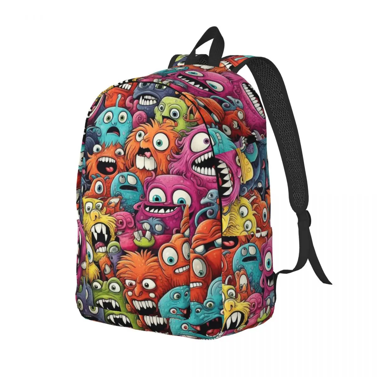 Halloween Monster Cartoon zaino per ragazzo ragazza adolescente studente scuola Bookbag Daypack borsa primaria regalo