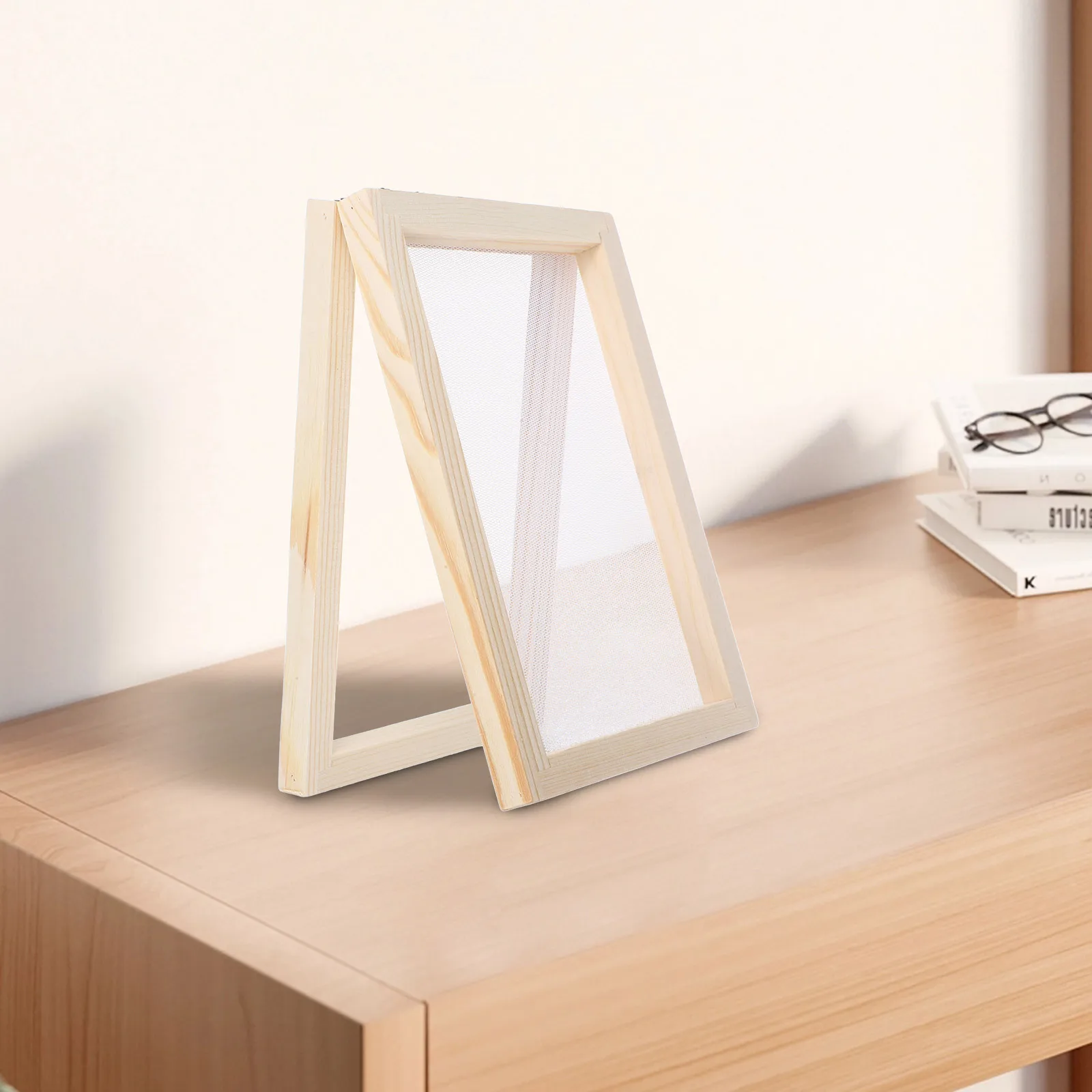 

Paper Making Frame Diy Craft Kit, Wooden Mold Screen For Handmade Paper, Eco-Friendly Art Project, Chinese Culture Gift,