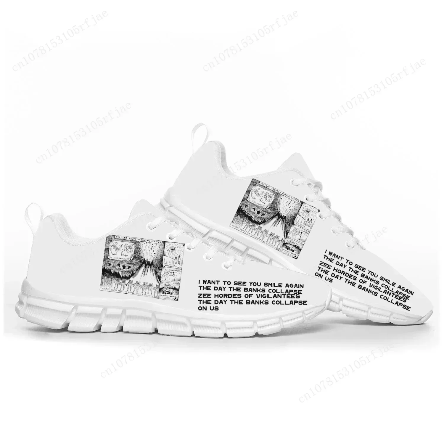 Radiohead Rock Band Sports Shoes Mens Womens  Sneakers White Casual Custom Couple Shoes
