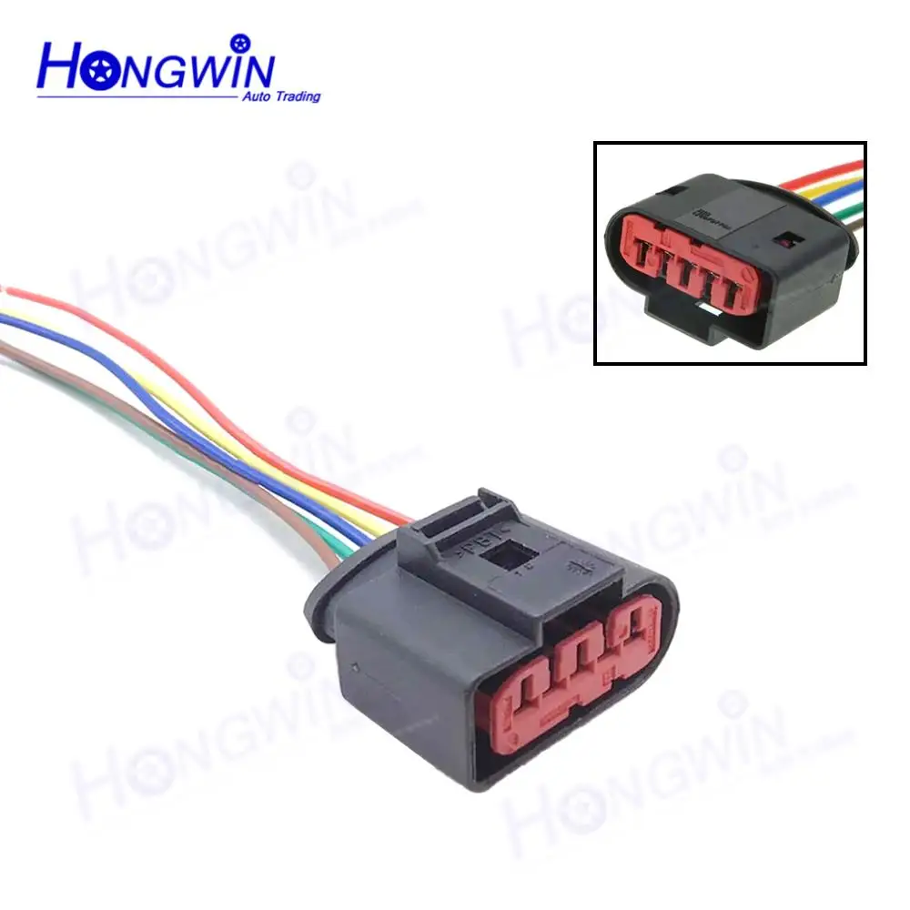 

1/5/10 шт. 1J0973775A MAF датчик массового расхода воздуха 5-контактный разъем жгута проводов для VW Golf AUDI Skoda Seat 1J0 973 775A