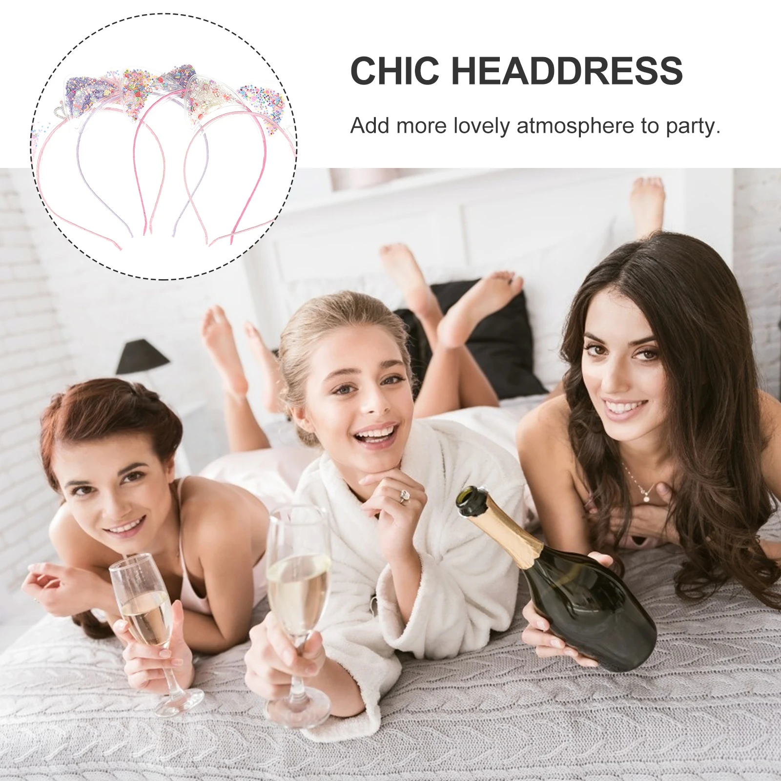 

4 pcs Hair Accessories For Girls Girls' Headband Decorative Hoops Cat Shape Lovely Headwear Chic Children Hairband Headdress