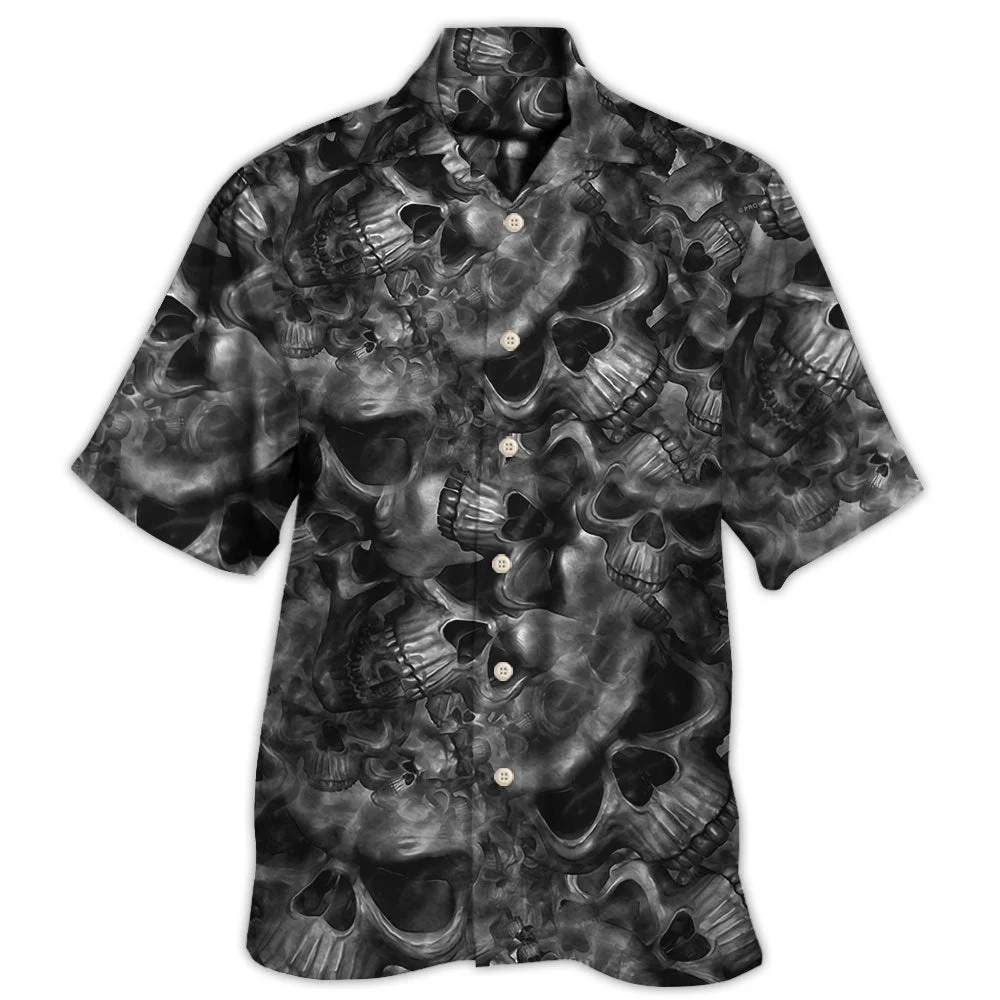 New Horror Skull 3D Print Hawaiian Shirts Men Women Casual Fashion Streetwear Short Sleeve Beach Shirt Tops Blouse Man Clothing