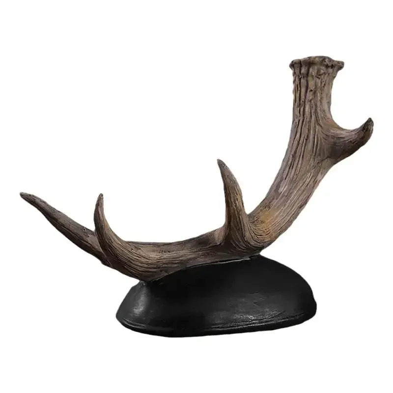 

Creative Deer Horn Resin Wine Holder Antler bottle Display Holder Tilted Antlers Decor for Bar Wine Bottle Rack Animal Sculpture