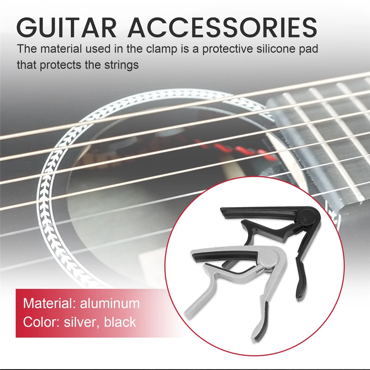 2 гитарных триггера Capo Kapo для акустики, электрогитары, гавайской гитары, банджо, народной гитары, инструмента для электрического бас-гитары