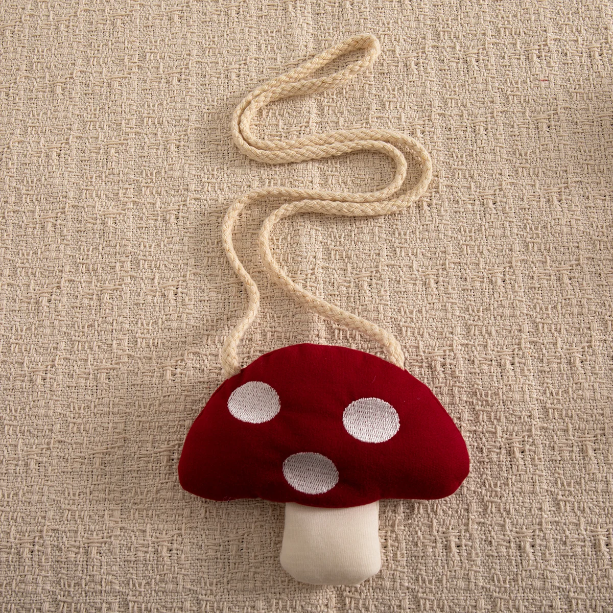 Rotes Sommerkleid für Babymädchen, Neues Süßes Kinderkleid mit Pilz-Anhänger (9 Monate - 3 Jahre) – Detail 11